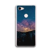 CaseCompany Travel to space: Google Pixel 3 Transparant Hoesje