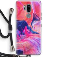 CaseCompany Earth And Ocean: LG G7 Thinq Transparant Hoesje met koord
