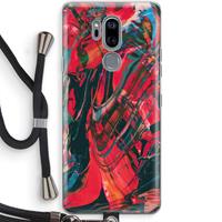 CaseCompany Endless Descent: LG G7 Thinq Transparant Hoesje met koord