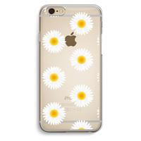 CaseCompany Margrietjes: iPhone 6 / 6S Transparant Hoesje