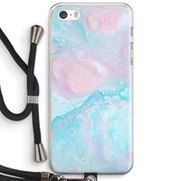 CaseCompany Fantasie pastel: iPhone 5 / 5S / SE Transparant Hoesje met koord