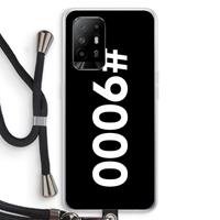CaseCompany 9000: Oppo A94 5G Transparant Hoesje met koord