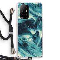 CaseCompany Dreaming About Whales: Oppo A94 5G Transparant Hoesje met koord