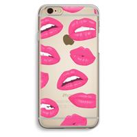 CaseCompany Bite my lip: iPhone 6 / 6S Transparant Hoesje