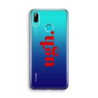 CaseCompany Ugh: Huawei P Smart (2019) Transparant Hoesje