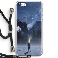 CaseCompany Wanderlust: iPhone 5 / 5S / SE Transparant Hoesje met koord