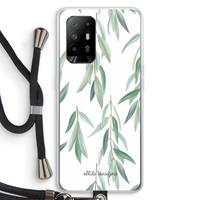 CaseCompany Branch up your life: Oppo A94 5G Transparant Hoesje met koord