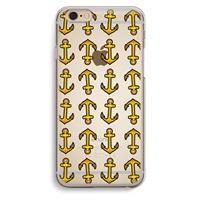 CaseCompany Musketon Anchor: iPhone 6 / 6S Transparant Hoesje