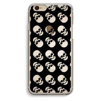 CaseCompany Musketon Skulls: iPhone 6 / 6S Transparant Hoesje
