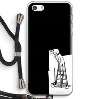 CaseCompany Musketon Painter: iPhone 5 / 5S / SE Transparant Hoesje met koord