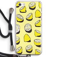 CaseCompany When Life Gives You Lemons...: iPhone 5 / 5S / SE Transparant Hoesje met koord