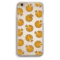 CaseCompany You Had Me At Pizza: iPhone 6 / 6S Transparant Hoesje