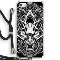 CaseCompany Oh Deer: iPhone 5 / 5S / SE Transparant Hoesje met koord