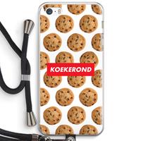 CaseCompany Koekerond: iPhone 5 / 5S / SE Transparant Hoesje met koord