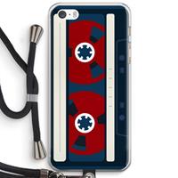 CaseCompany Here's your tape: iPhone 5 / 5S / SE Transparant Hoesje met koord