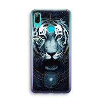 CaseCompany Darkness Tiger: Huawei P Smart (2019) Transparant Hoesje