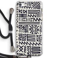 CaseCompany Marrakech print: iPhone 5 / 5S / SE Transparant Hoesje met koord