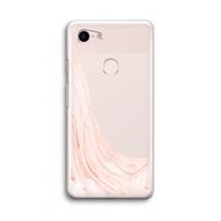 CaseCompany Peach bath: Google Pixel 3 Transparant Hoesje