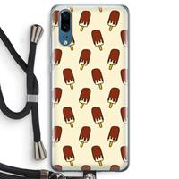 CaseCompany Yummy: Huawei P20 Transparant Hoesje met koord