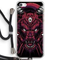 CaseCompany Hell Hound and Serpents: iPhone 5 / 5S / SE Transparant Hoesje met koord