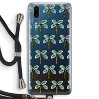 CaseCompany Paradise: Huawei P20 Transparant Hoesje met koord