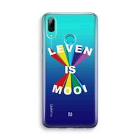 CaseCompany Het Leven Is Mooi: Huawei P Smart (2019) Transparant Hoesje