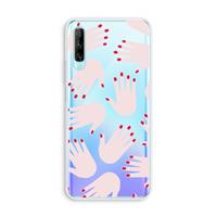 CaseCompany Hands pink: Huawei P Smart Pro Transparant Hoesje