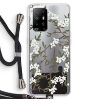 CaseCompany Blossoming spring: Oppo A94 5G Transparant Hoesje met koord