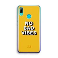 CaseCompany No Bad Vibes: Huawei P Smart (2019) Transparant Hoesje