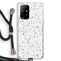 CaseCompany Terrazzo N°14: Oppo A94 5G Transparant Hoesje met koord