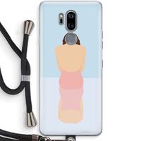 CaseCompany Mirror: LG G7 Thinq Transparant Hoesje met koord