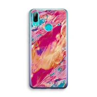 CaseCompany Pastel Echoes: Huawei P Smart (2019) Transparant Hoesje