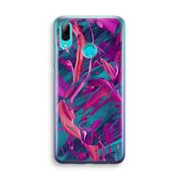 CaseCompany Pink Clouds: Huawei P Smart (2019) Transparant Hoesje