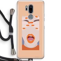 CaseCompany Surprise: LG G7 Thinq Transparant Hoesje met koord