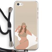 CaseCompany One of a kind: iPhone 5 / 5S / SE Transparant Hoesje met koord