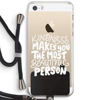 CaseCompany The prettiest: iPhone 5 / 5S / SE Transparant Hoesje met koord