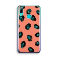 CaseCompany Pink Cheetah: Huawei P Smart (2019) Transparant Hoesje