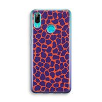 CaseCompany Purple Giraffe: Huawei P Smart (2019) Transparant Hoesje