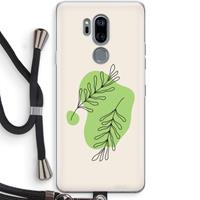 CaseCompany Beleaf in you: LG G7 Thinq Transparant Hoesje met koord