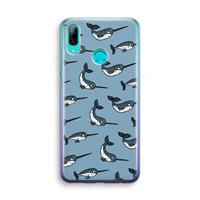 CaseCompany Narwhal: Huawei P Smart (2019) Transparant Hoesje