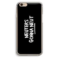 CaseCompany Neuters (zwart): iPhone 6 / 6S Transparant Hoesje