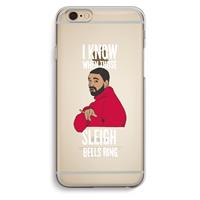 CaseCompany Sleigh Bells Ring: iPhone 6 / 6S Transparant Hoesje