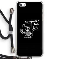 CaseCompany Floppyhead: iPhone 5 / 5S / SE Transparant Hoesje met koord