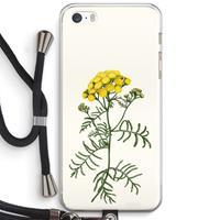 CaseCompany Tansy: iPhone 5 / 5S / SE Transparant Hoesje met koord