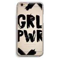 CaseCompany Girl Power #2: iPhone 6 / 6S Transparant Hoesje