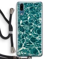 CaseCompany Weerkaatsing water: Huawei P20 Transparant Hoesje met koord