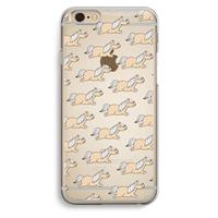 CaseCompany Ponys: iPhone 6 / 6S Transparant Hoesje