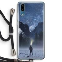 CaseCompany Wanderlust: Huawei P20 Transparant Hoesje met koord