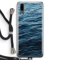 CaseCompany Oceaan: Huawei P20 Transparant Hoesje met koord