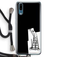 CaseCompany Musketon Painter: Huawei P20 Transparant Hoesje met koord